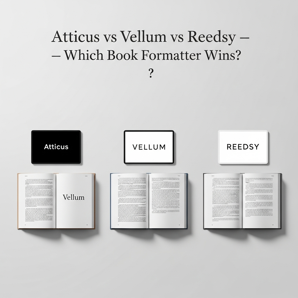 Atticus vs Vellum vs Reedsy — Which Book Formatter Wins?