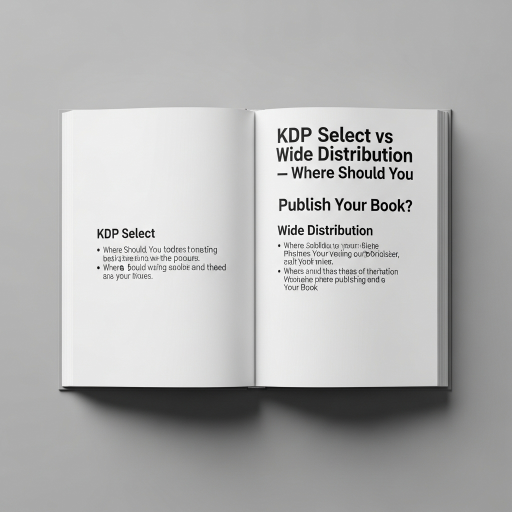 KDP Select vs Wide Distribution — Where Should You Publish Your Book?